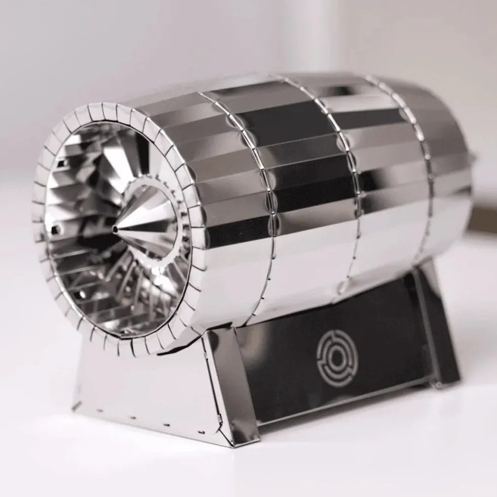AIR FORCE JET TURBINE 3D Metal Aircraft Turbine Model Kit, Collectible Desktop Display for Aviation Lovers-58PCS