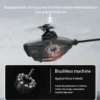 C127AI RC Helicopt, 2.4G RC 4CH Scout Drone Brushless Aircraft Model Without Aileron (RTF Version/Black)