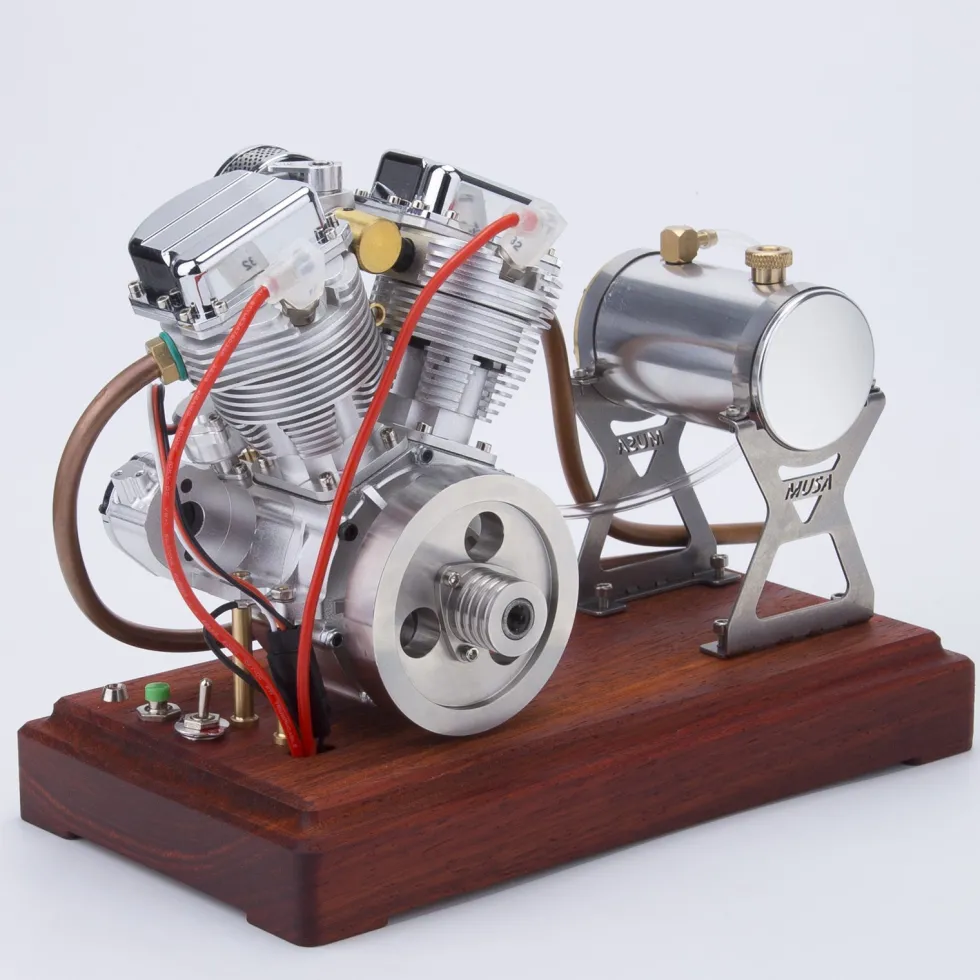CISON FG-VT9 9cc V2 Engine and Original Parts V-twin 4-Stroke Air-cooled Motorcycle Engine