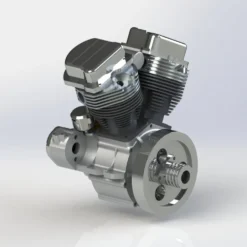 CISON FG-VT9 9cc V2 Engine V-Twin Dual Cylinder 4-Stroke Air-Cooled Gasoline Engine Motorcycle RC Engine Model