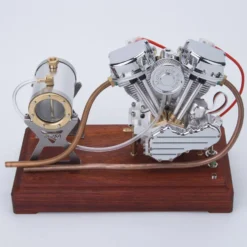 CISON FG-VT9 9cc V2 Engine V-Twin Dual Cylinder 4-Stroke Air-Cooled Gasoline Engine Motorcycle RC Engine Model