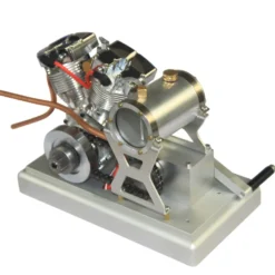 CISON FG-VT157 15.7cc V-Twin Shovelhead Engine with Upgrade Kick Starter Kit and Base - One Key Start