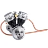 CISON FG-VT9 9cc V-Twin V2 Engine 4-Stroke Dual Black Cylinder 4-Stroke Air-cooled Motorcycle Gasoline Engine