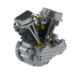 CISON FG-VT9 9cc V-Twin V2 Engine 4-Stroke Dual Black Cylinder 4-Stroke Air-cooled Motorcycle Gasoline Engine