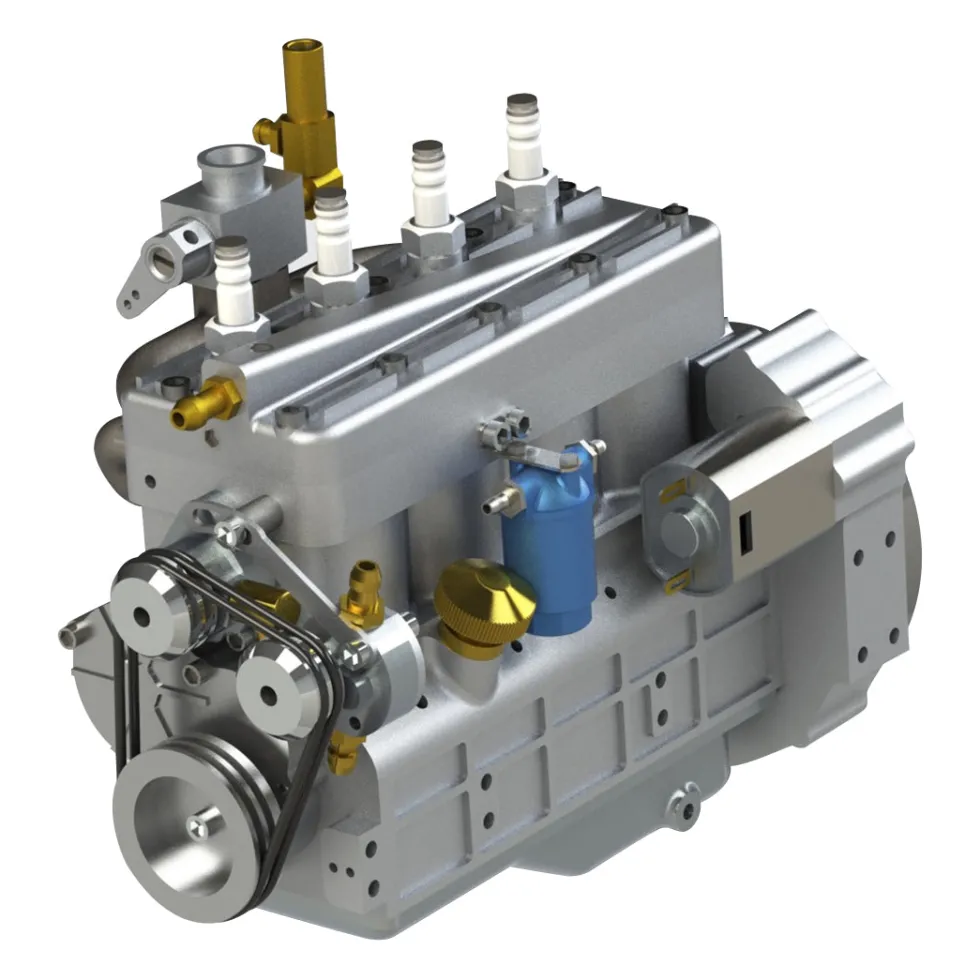CISON FL4-175 17.5cc Flathead Inline 4 cylinder 4 Stroke Water-Cooled Gasoline Engine Model For RC Model Car Ship Airplane