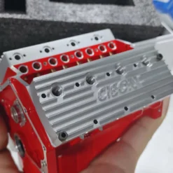 CISON V8 Engine Pro Small-block 44CC 1/6 Scale Water-Cooled 4-Stroke 8-Cylinder Gasoline Engine Internal Combustion V8 Engine Model Kit that Works
