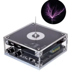 10cm Electronic Music Tesla Coil Artificial Lightning Hand Touch Magnetic Storm Coil Experimenting Device Teaching Tool Desktop Toy