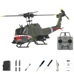 C032 1/48 Scale UH-1 Huey 2.4G 6CH Flybarless RC Helicopter Model
