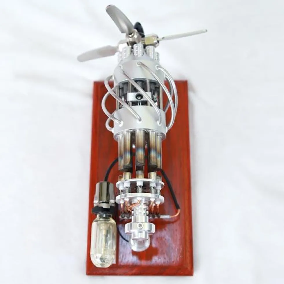 16 Cylinder Stirling Engine Model Kit Collection Gift for Engineer - Enginediy