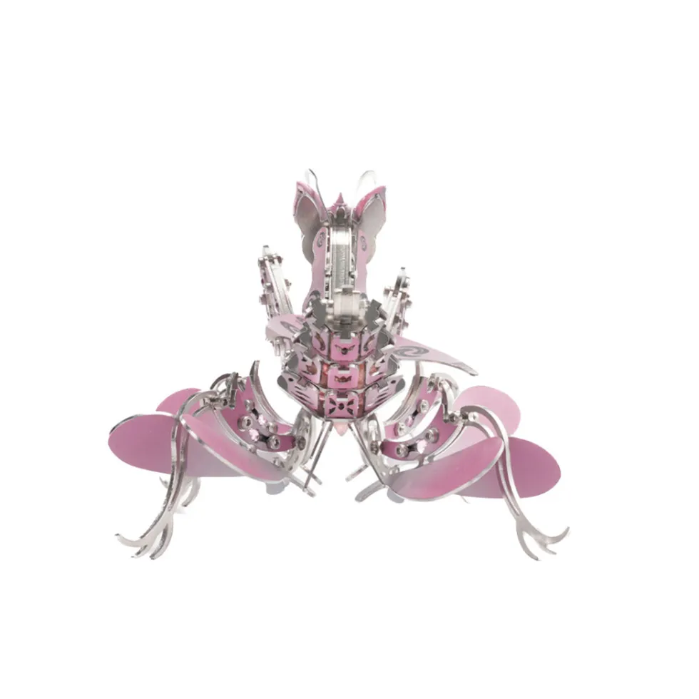 3D DIY Mechanical Orchid Mantis Metal Insect Model Kit - 100+PCS