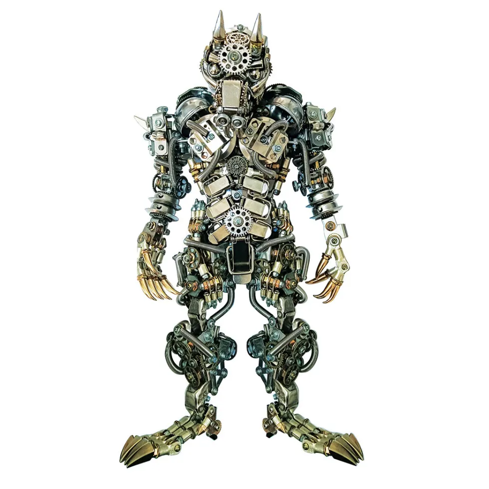 3D DIY Metal Assembly Werewolf Model Hyperrealistic Toy Set
