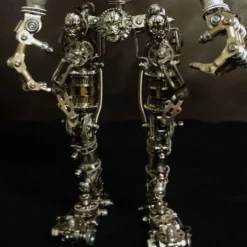 3D DIY Metal Futuristic Mech Skeleton Model Kit, Creative Trendy Display-1250PCS