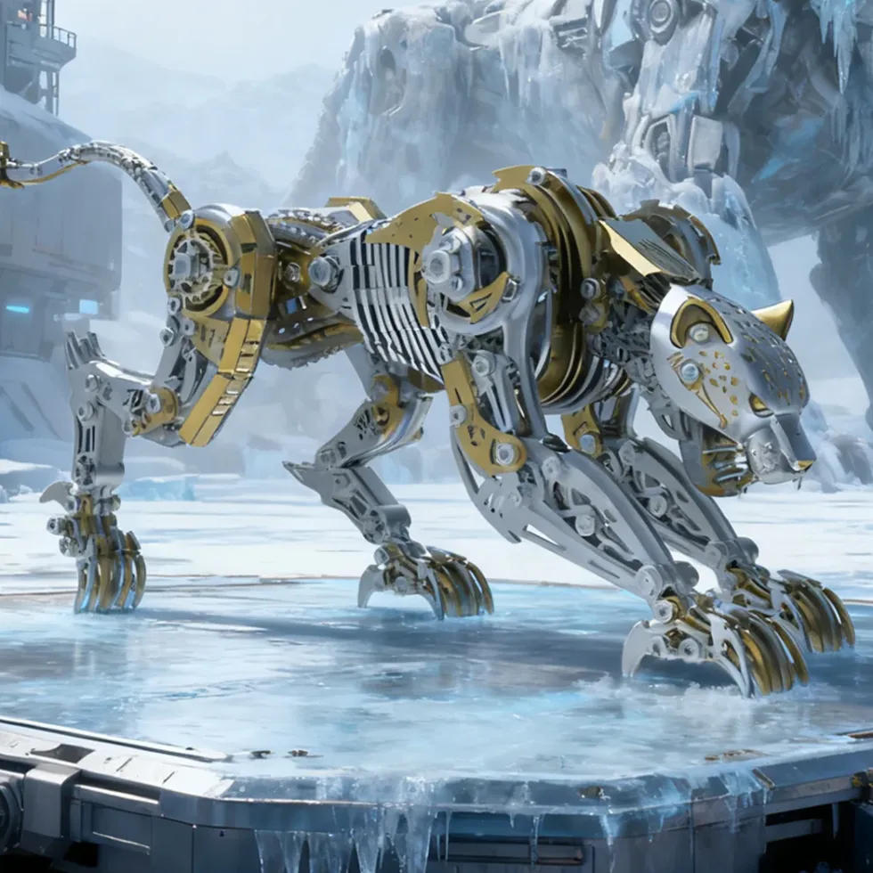 3D Full-Metal Mechanical Leopard Model Kit