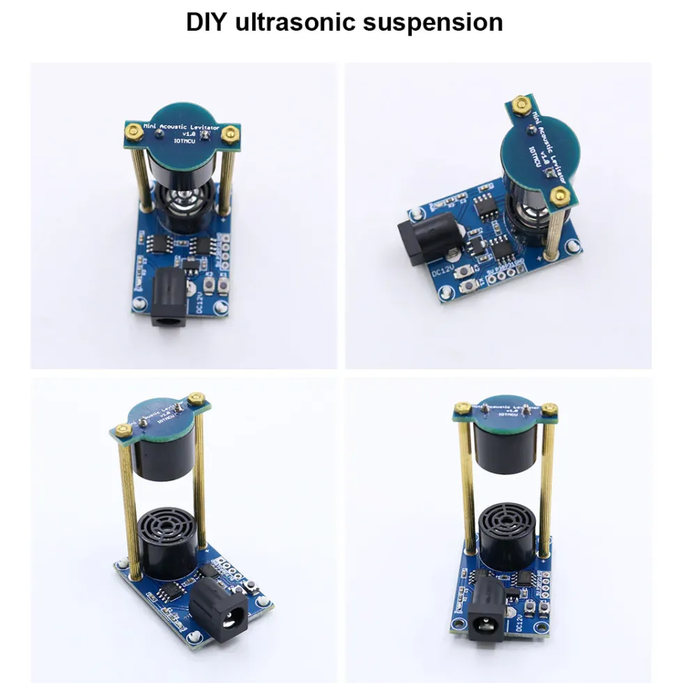 DIY Acoustic Levitation Electronics Makes Learning Kits for Science and Small Experimental Standing Waves