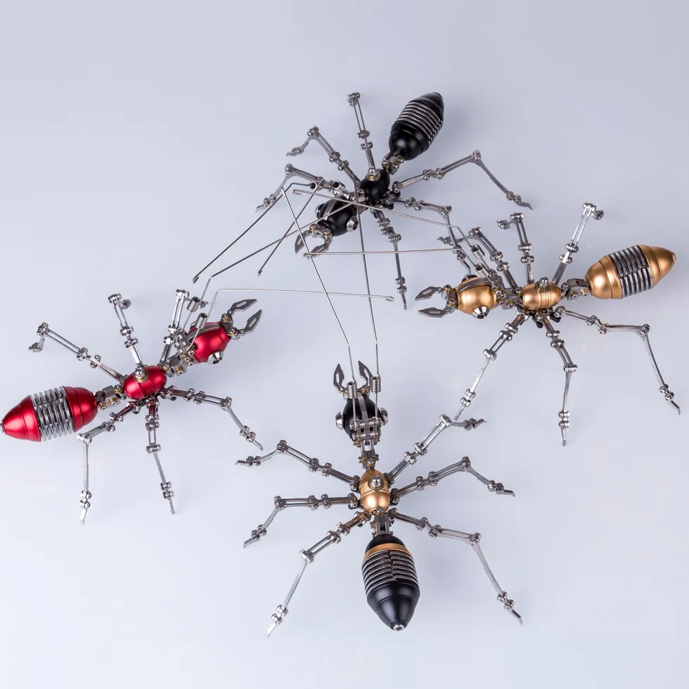 3D Metal Ant Model Kits, DIY Metal Puzzle, Assemble Model Jigsaw Kits-100 PCS
