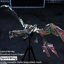 3D Metal Bloodthirsty Aurora Dragon Assembly Model Kit