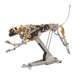 3D Metal Mechanical Burning Leopard Assembly Model Kit