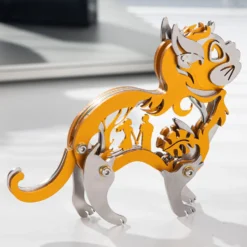 3D Metal Mechanical Cat Assembly Model Kit