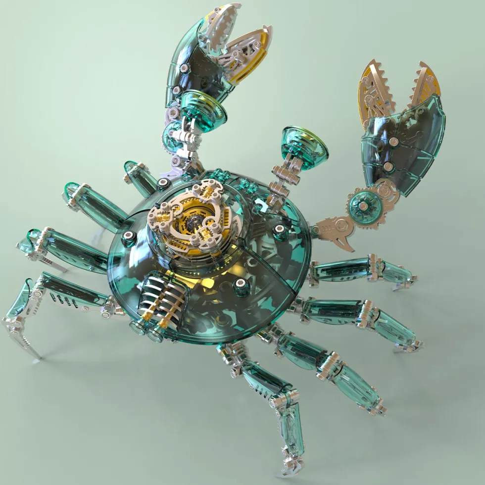 3D Metal Mechanical Crab Assembly Model Kit-666PCS