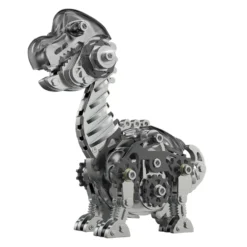 3D Metal Mechanical Dinosaur Model Kit DIY Brachiosaurus Assembly Model - 160PCS