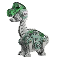 3D Metal Mechanical Dinosaur Model Kit DIY Brachiosaurus Assembly Model - 160PCS