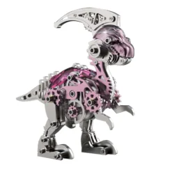 3D Metal Mechanical Dinosaur Model Kit DIY Parasaurolophus Assembly Model - 160PCS
