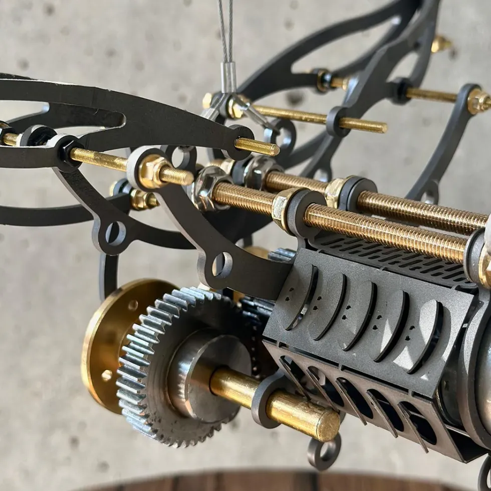 3D Metal Mechanical Flying Bird Model for Kids, Teens, and Adults