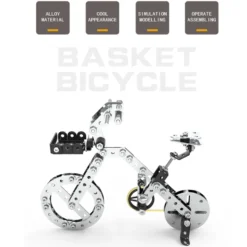 3D Metal Puzzle Bicycle Assembly Kit DIY Model Toys Kit Adults Kids -191PCS