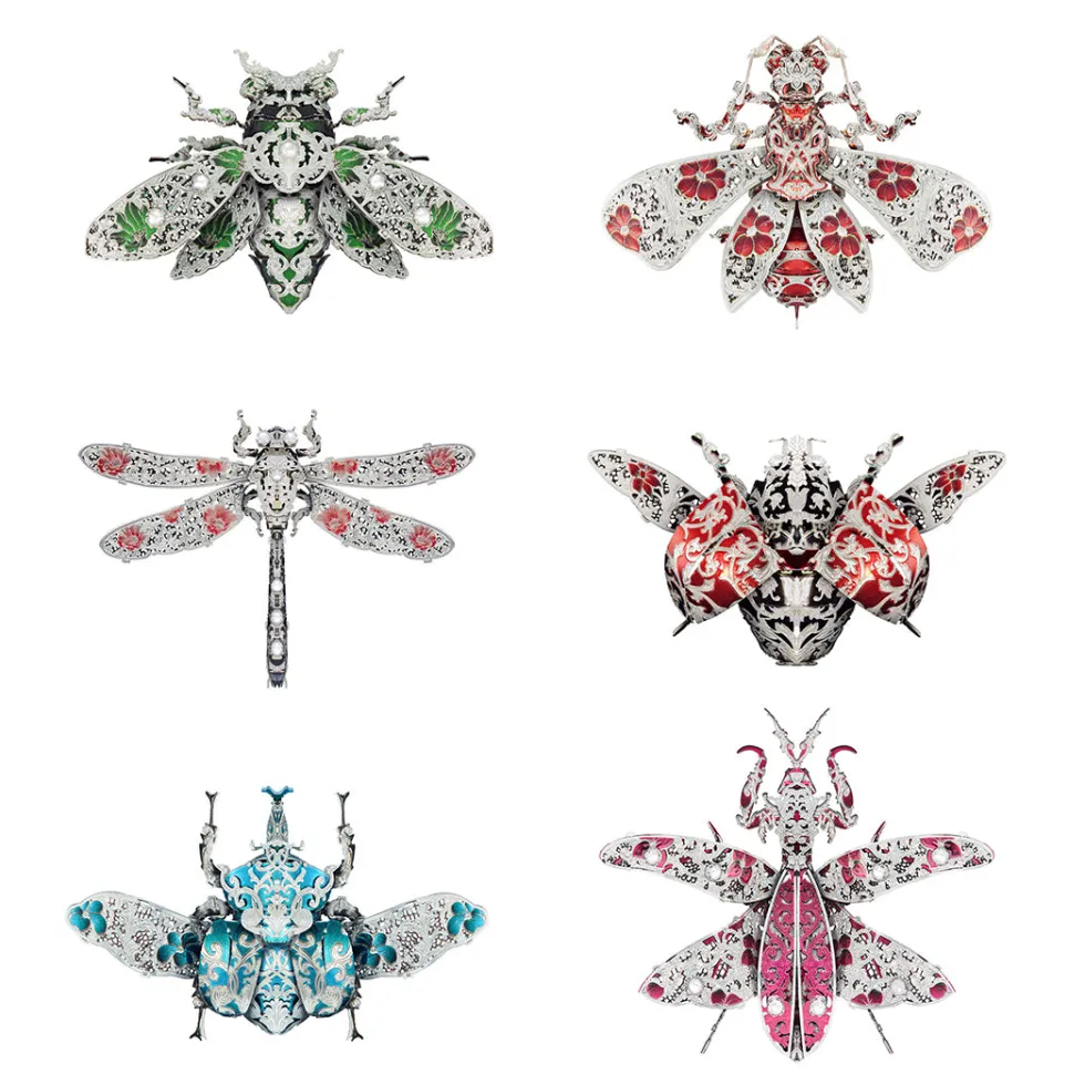 3D Metal Puzzle Mechanical Assembly DIY Insect Model Toys Kits