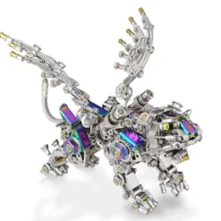 3D Metal Puzzle Tiger Model Kit Bengal Tiger and Smilodon with Wing-700PCS+
