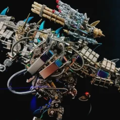 3D Metal Rex Dinosaur Mechanical Puzzle DIY Assembly Model Kit - 2500PCS+55cm Height