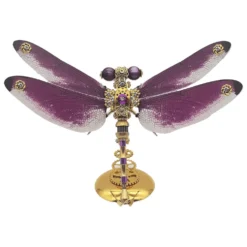 3D Metal Steampunk Insect Assembly Model Kit with Magnetic Display Base