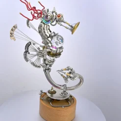 3D Metal Steampunk Seahorse Music Box Assembly Model Kit