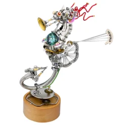 3D Metal Steampunk Seahorse Music Box Assembly Model Kit