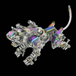 3D Metal Tiger Kit Assembly Smilodon Model Saber-toothed Tiger - 650PCS+