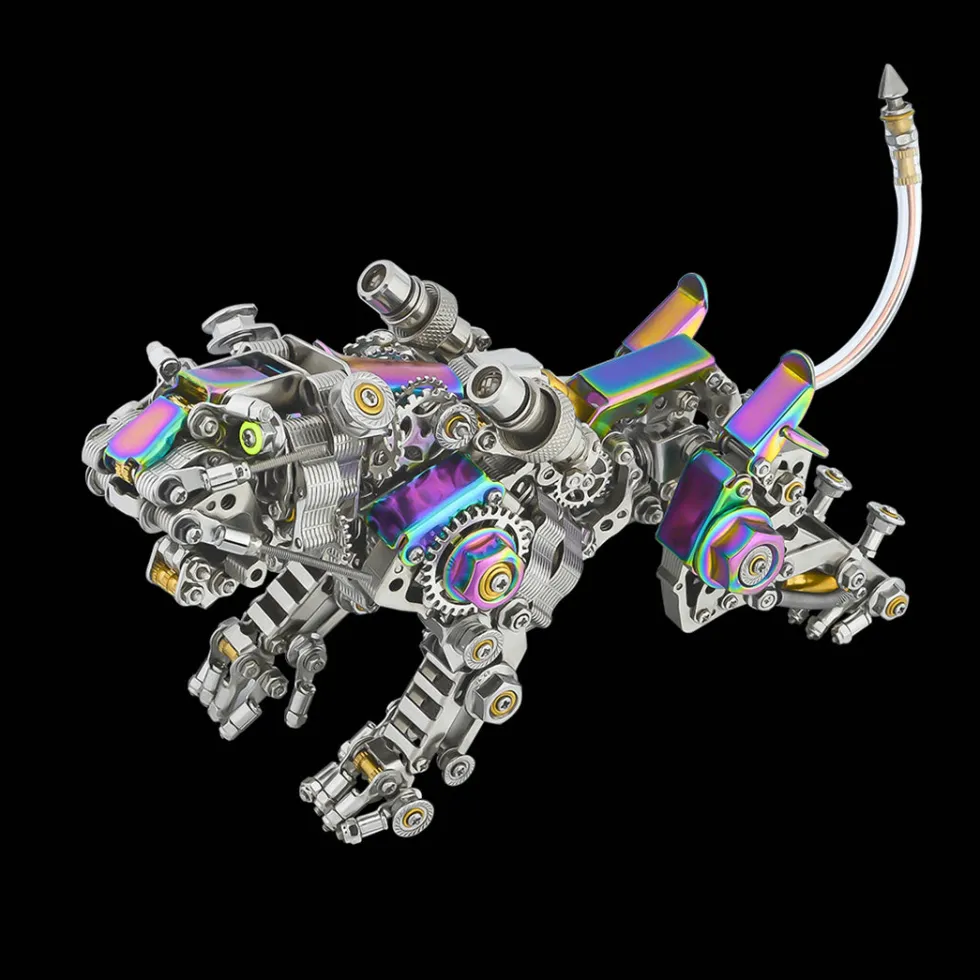 3D Metal Tiger Kit Assembly Smilodon Model Saber-toothed Tiger - 650PCS+