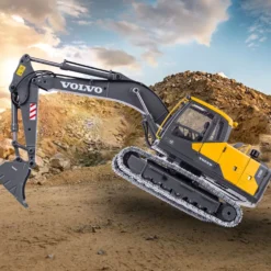 DOUBLE E 1:14 2.4G RC Excavator Metal Engineering Remote Control Construction Vehicle - Electric Cylinder Version RTR
