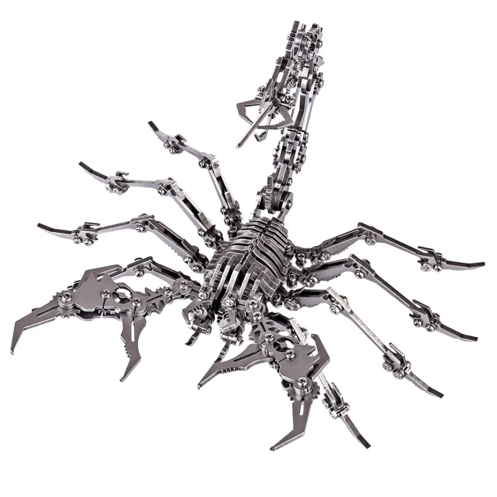 3D Puzzle DIY Model Kit Detachable Jigsaw Scorpion Metal Games