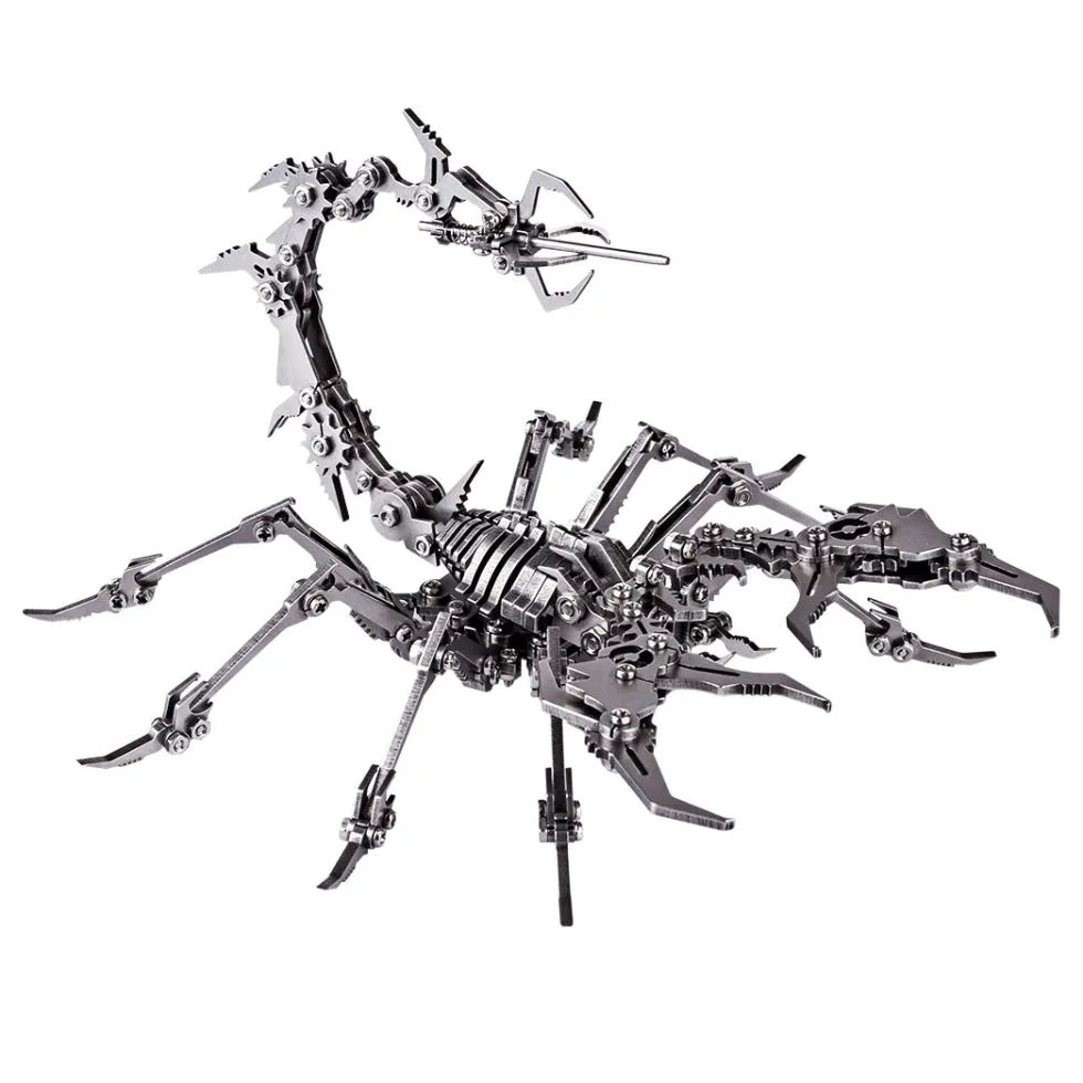 3D Puzzle DIY Model Kit Detachable Jigsaw Scorpion Metal Games