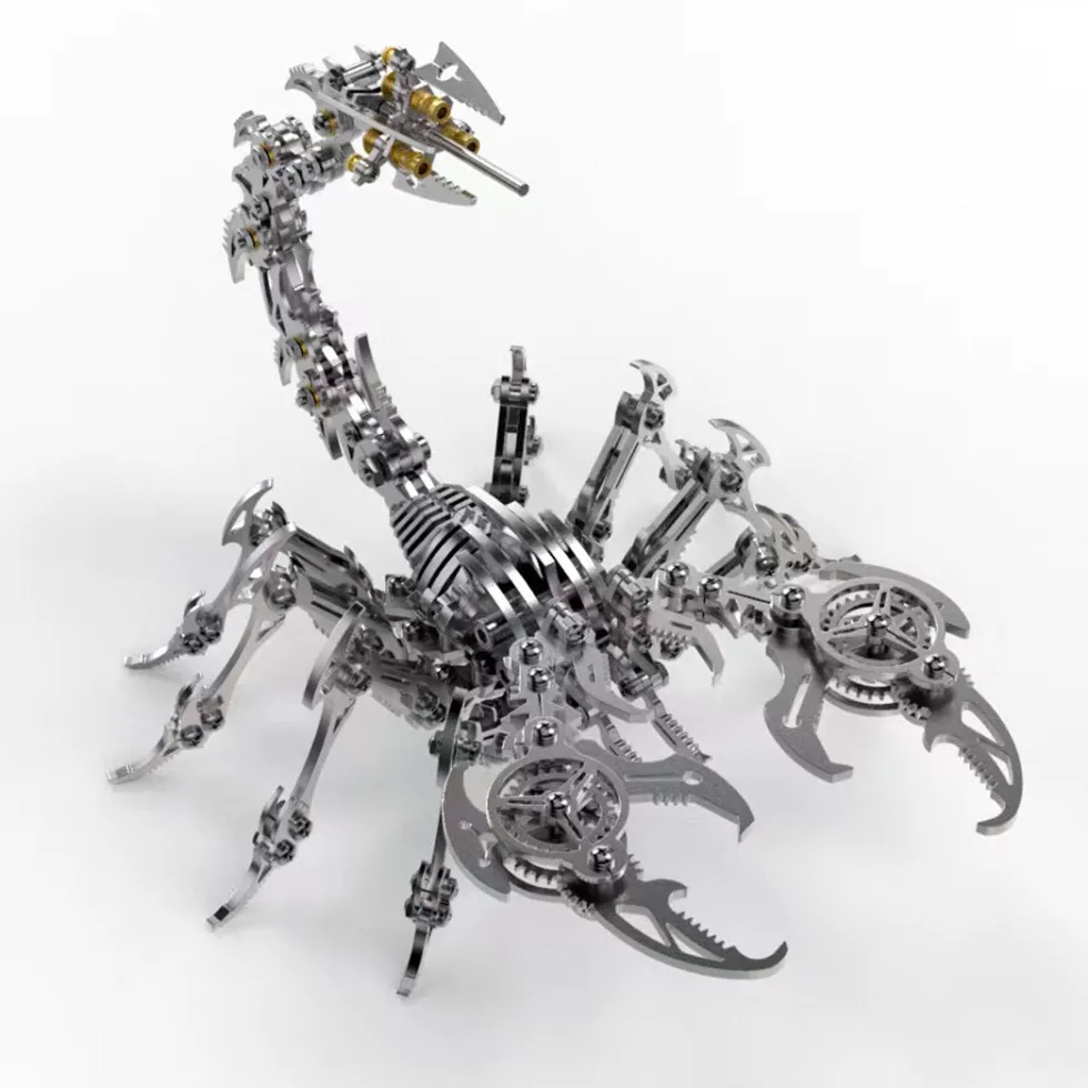3D Puzzle DIY Model Kit Detachable Jigsaw Scorpion Metal Games