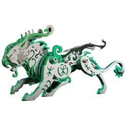 3D Puzzle DIY Model Kit Jigsaw Metal Tiger Model Ancient Chinese Beasts Mechanical Assembly Crafts