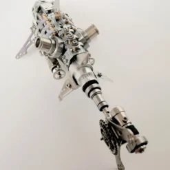 3D Puzzle Model Kit Mechanical Shark with Display Platform Metal Games DIY Assembly Jigsaw Crafts Creative Gift-209PCS