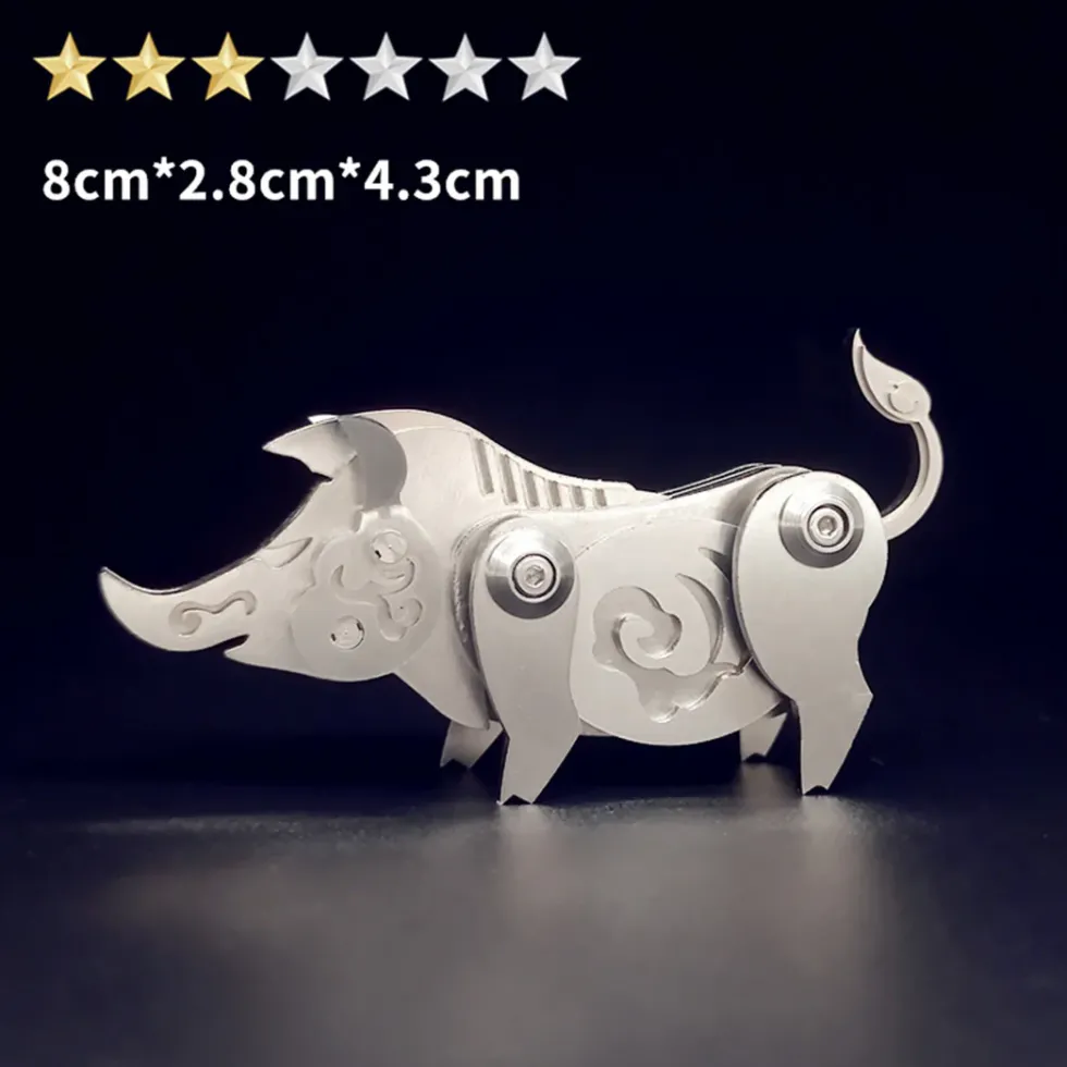 3D Puzzle Model Kit Mechanical Zodiac Pig Metal Games DIY Assembly Jigsaw Crafts Creative Gift