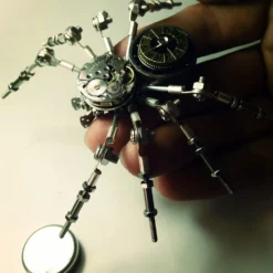 3D Puzzle Model Kit Spider Shaped Mechanical Clock Model Creative Gift