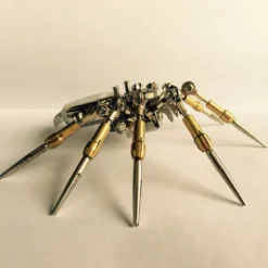 3D Puzzle Model Kit Spider Shaped Mechanical Clock Model Creative Gift