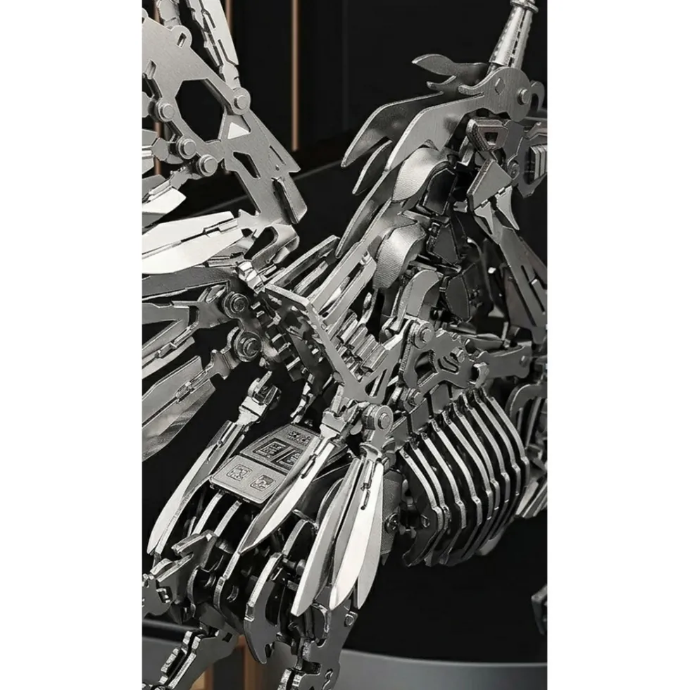 3D Stainless Steel Mechanical Unicorn DIY Assembly Model Kit, Desktop Decoration Gift for Adults and Collectors