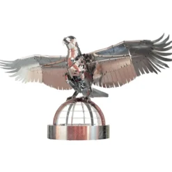 3D Stainless Steel Mechanical Eagle DIY Assembly Model Kit, Desktop for Adults and Collectors (247+PCS)