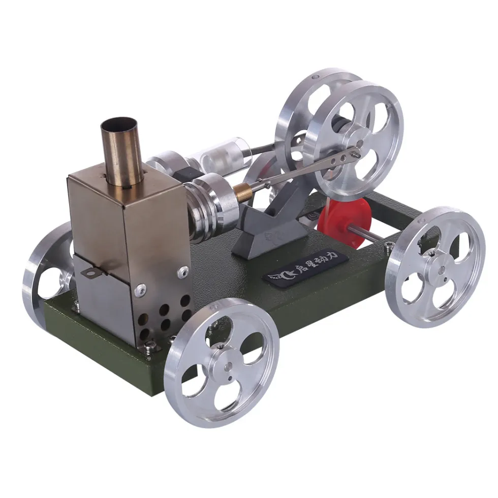 ENGINEDIY Stirling Engine Car Model Set Engine DIY Assembly Kit Physical Experiment Toy