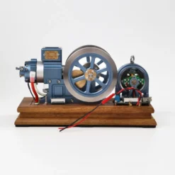 ENJOMOR Antique Working 4-Stroke Internal Combustion Gas Engine Model Horizontal Stationary Engine with Evaporative Water Cooling System