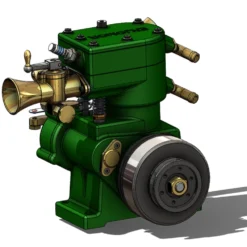 ENJOMOR 10cc Flathead Engine Single Cylinder 4 Stroke L Head Sidevalve Engine Water-cooled Gasoline Engine Internal Combustion Engine